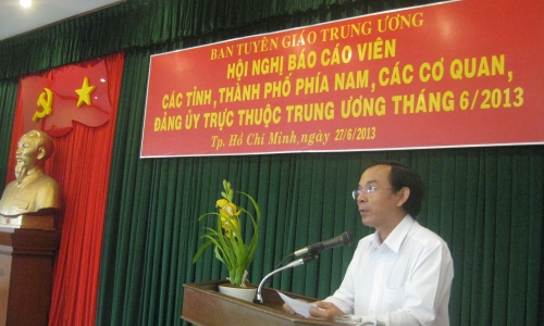 Hội nghị báo cáo viên các tỉnh, thành phố phía Nam